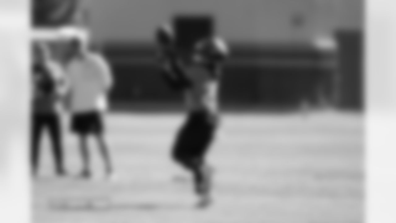 Tyler Badie during practice on Friday, October 17, 2025 at Broncos Park Powered by CommonSpirit in Englewood, Colorado.
Photo by Gabriel Christus / Denver Broncos