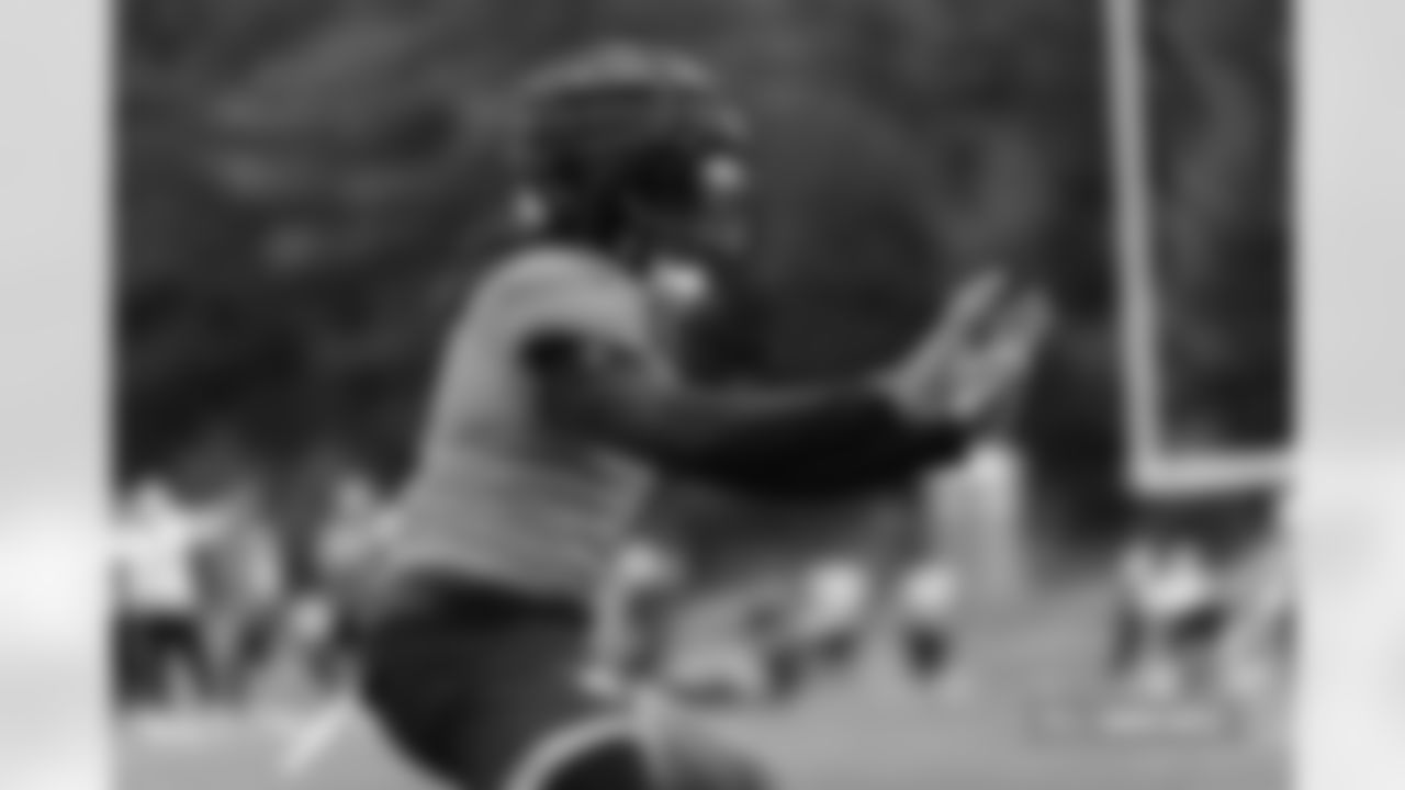 Tremon Smith during practice at The Greenbrier in White Sulphur Springs, West Virginia on September 25, 2024. Photo by Nicole Pennetta / Denver Broncos