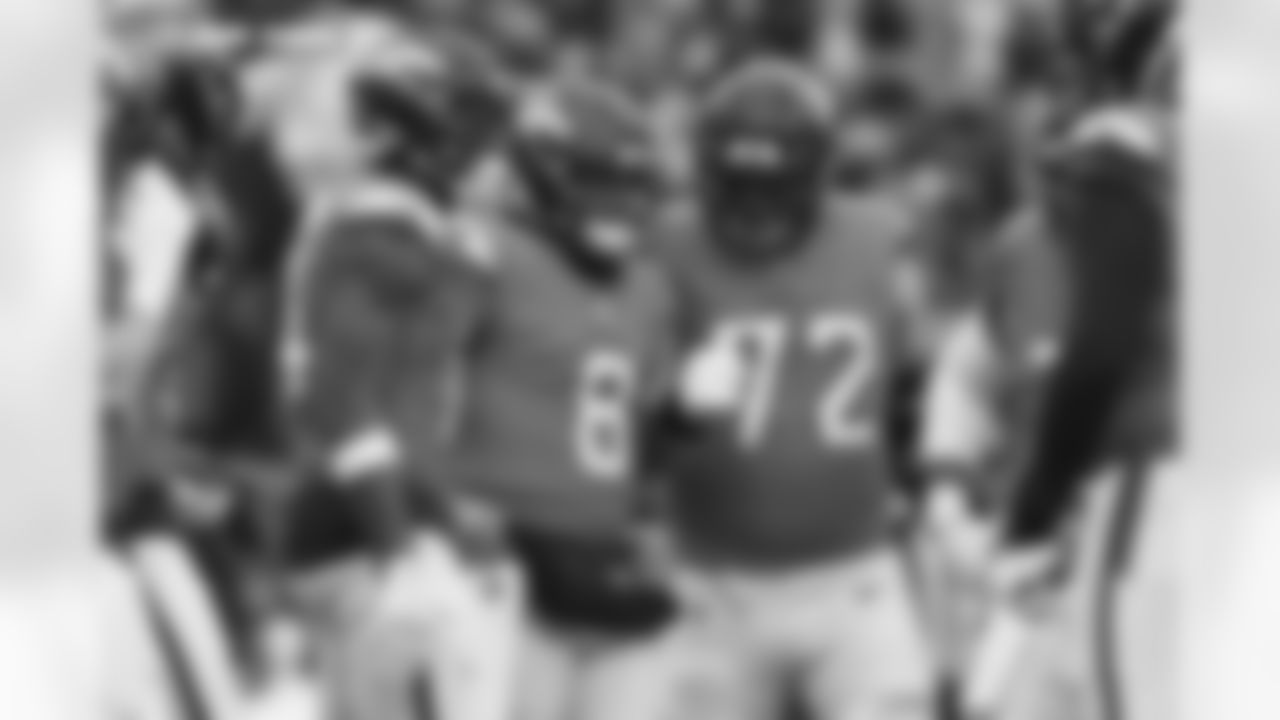 Jarrett Stidham (8) during the AFC Championship Game between the Denver Broncos and New England Patriots at Empower Field at Mile High in Denver, Colorado on January 25, 2026. Photo by Ben Swanson / Denver Broncos