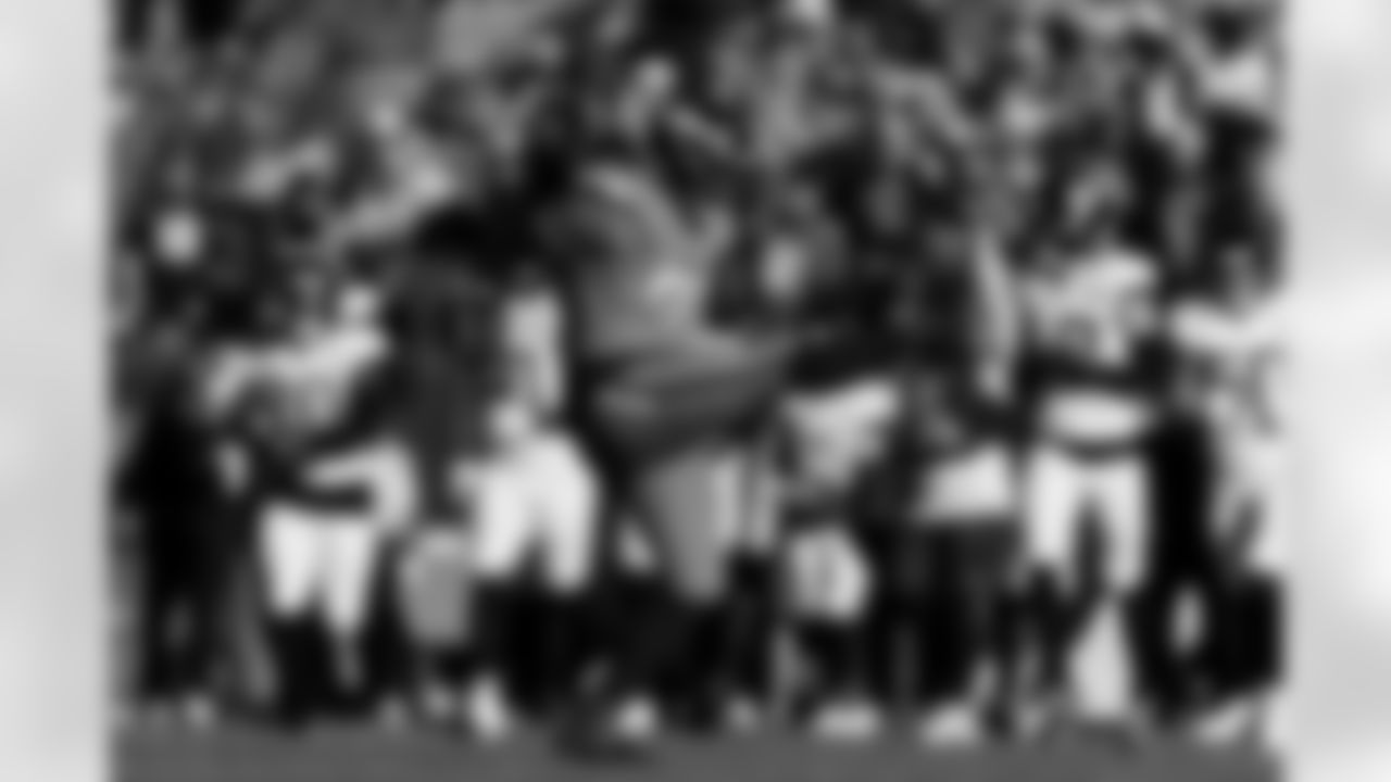 Denver Broncos defensive end John Franklin-Myers (98) celebrates after a sack during the Broncos' Week 16 game against the Jacksonville Jaguars at Empower Field at Mile High in Denver, Colorado on December 21, 2025. Photo by Ben Swanson / Denver Broncos