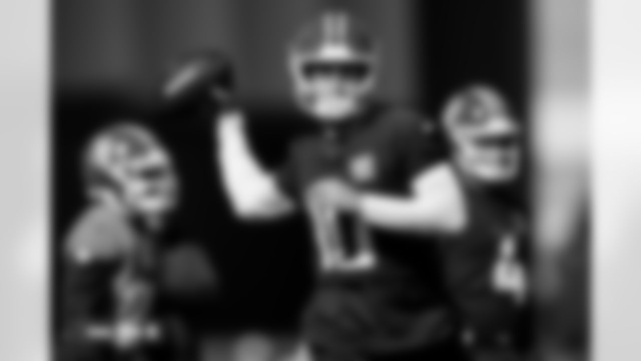 Bo Nix during practice at Broncos Park Powered by CommonSpirit in Englewood, Colorado on October 23, 2025. Photo by Ben Swanson / Denver Broncos