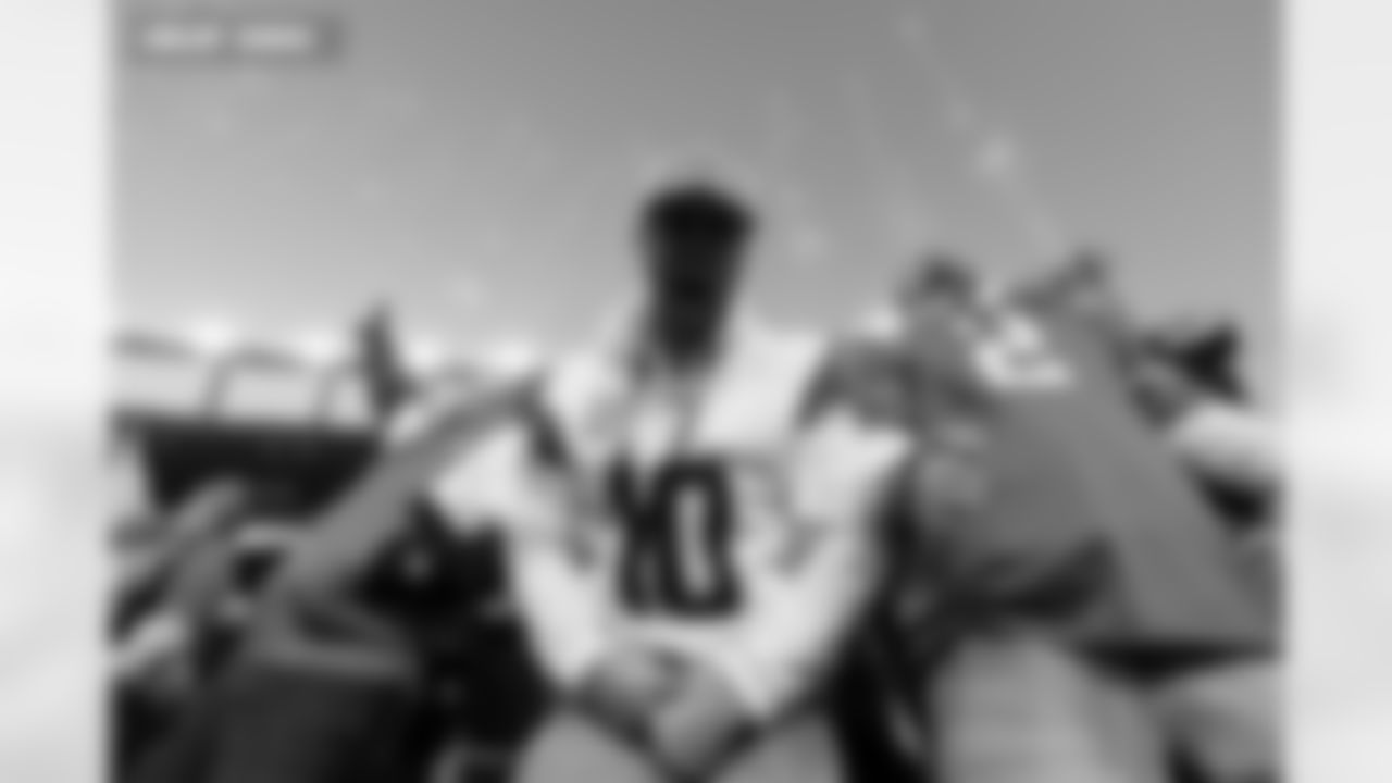 Fans yell as fireworks go off during the Broncos' Divisional Round playoff game against the Buffalo Bills at Empower Field at Mile High in Denver, Colorado on January 17, 2026. Photo by Ben Swanson / Denver Broncos