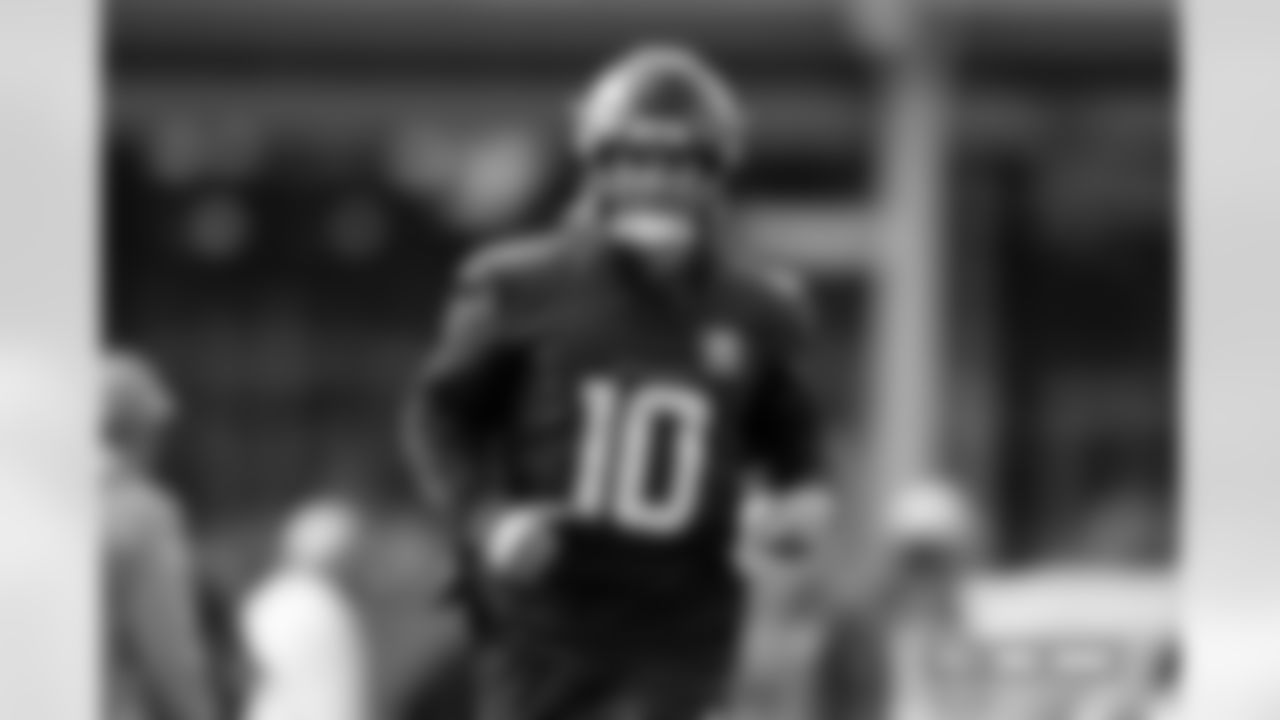 Bo Nix during practice at Broncos Park Powered by CommonSpirit in Englewood, Colorado on November 12, 2025. Photo by Gabriel Christus / Denver Broncos