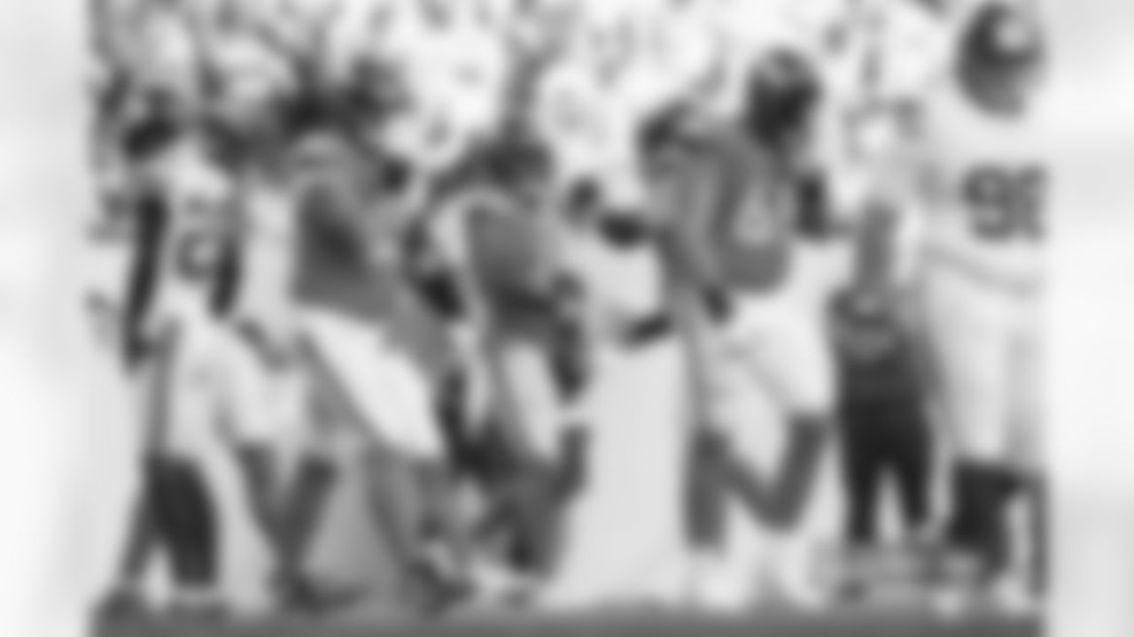 Troy Franklin during the Broncos' Week 7 game against the New York Giants at Empower Field at Mile High in Denver, Colorado on October 19, 2025. Photo by Gabriel Christus / Denver Broncos