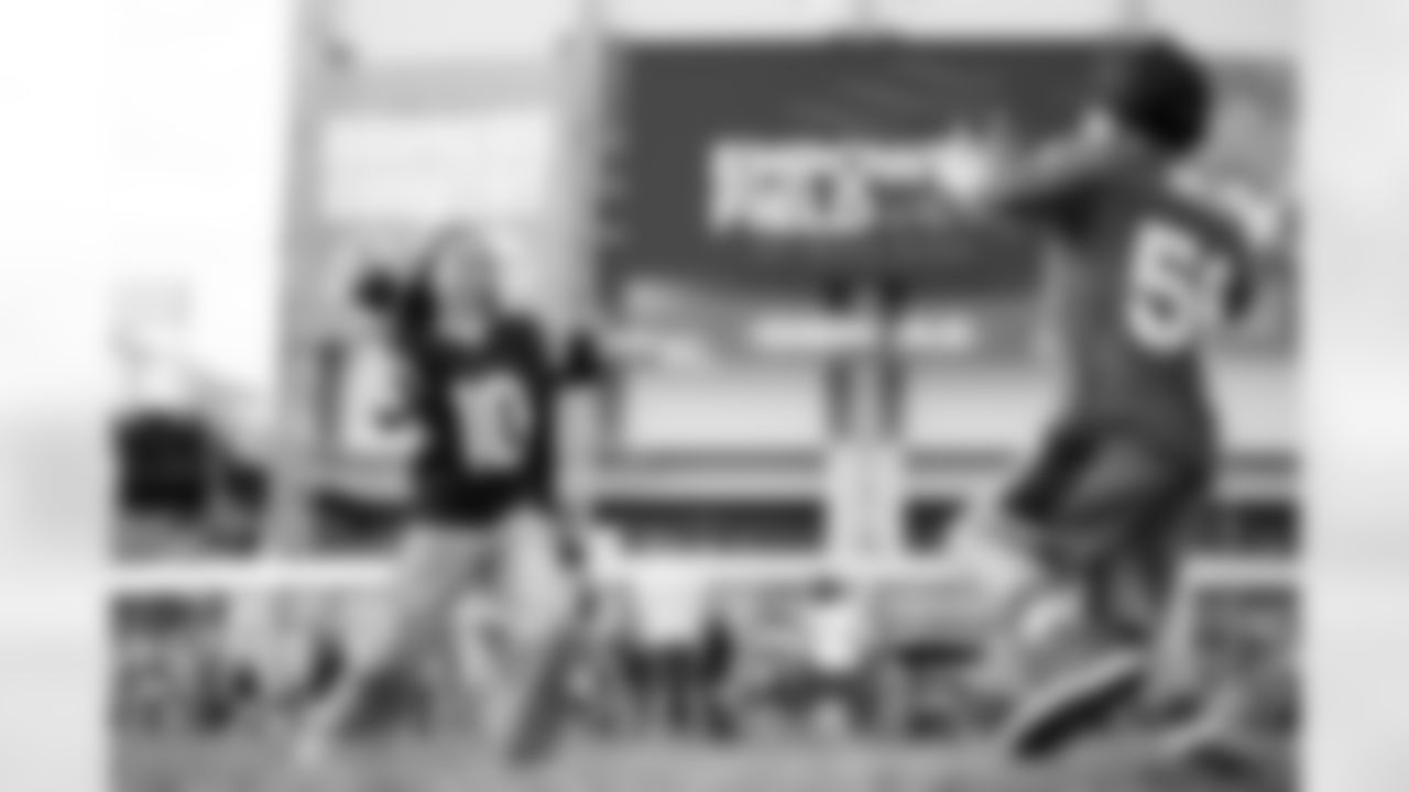 Young fans play catch before the Broncos' preseason Week 2 game against the Arizona Cardinals at Empower Field at Mile High in Denver, Colorado on August 16, 2025. Photo by Gavin Liddell / Denver Broncos