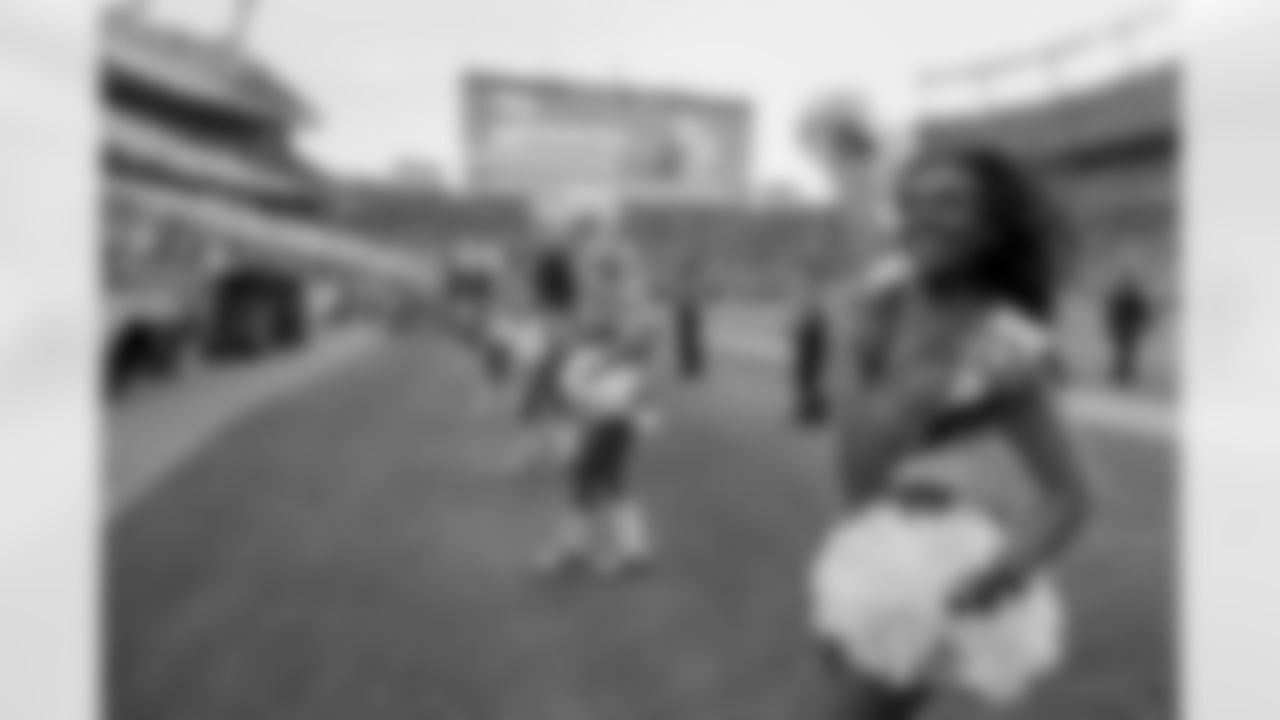 Denver Broncos Cheerleaders during the Broncos' Week 8 game against the Dallas Cowboys at Empower Field at Mile High in Denver, Colorado on October 26, 2025. Photo by Paul Cloud / Denver Broncos