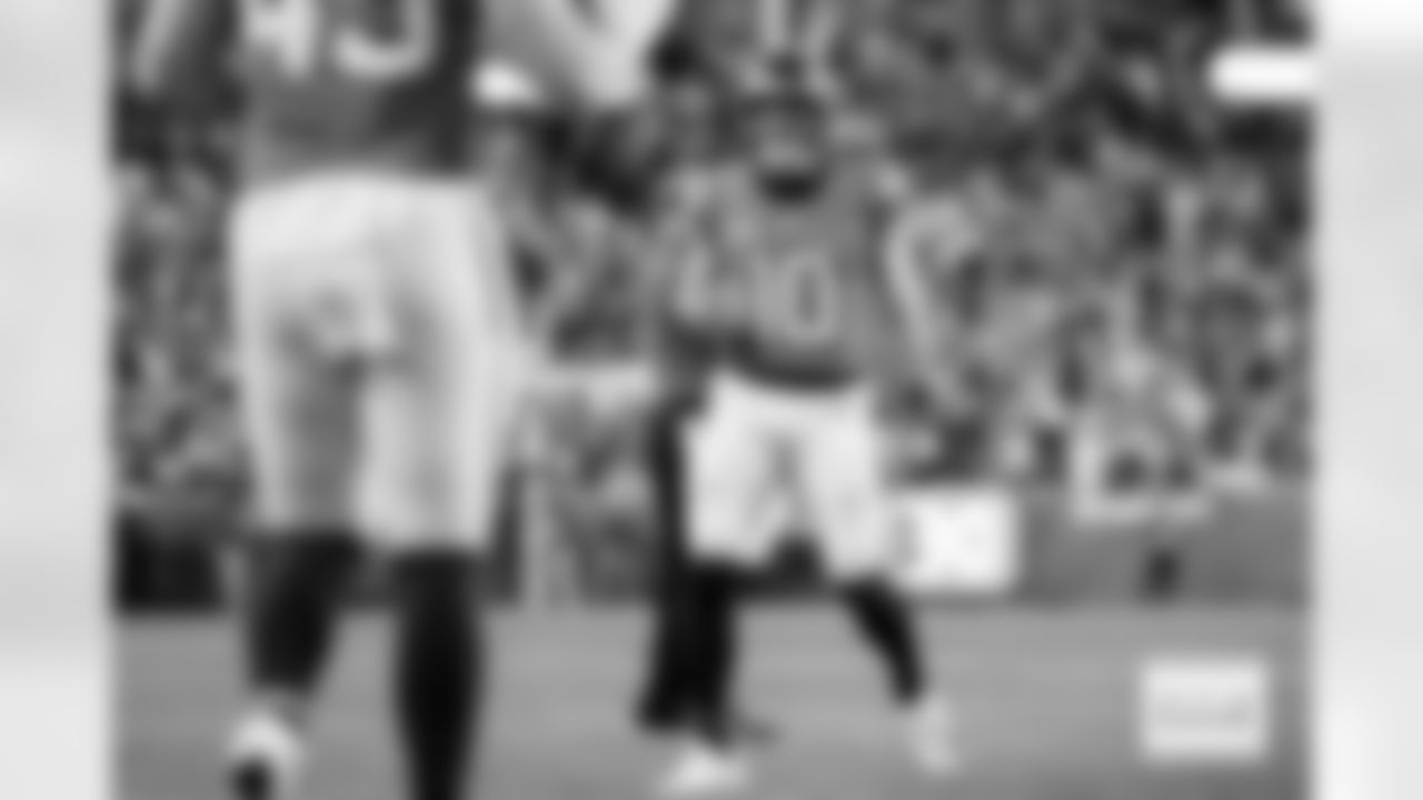 during the Broncos' Week 15 game against the Green Bay Packers at Empower Field at Mile High in Denver, Colorado on December 14, 2025. Photo by Gabriel Christus / Denver Broncos