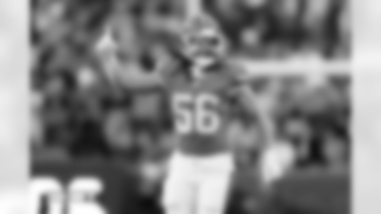 Levelle Bailey (56) during the Broncos' Week 18 game against the Los Angeles Chargers at Empower Field at Mile High in Denver, Colorado on January 4, 2026. Photo by Gabriel Christus / Denver Broncos