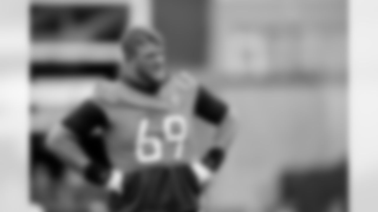 Mike McGlinchey during OTAs on Thursday, May 29, 2025 at Broncos Park Powered by CommonSpirit in Englewood, Colorado.
Photo by Gabriel Christus / Denver Broncos