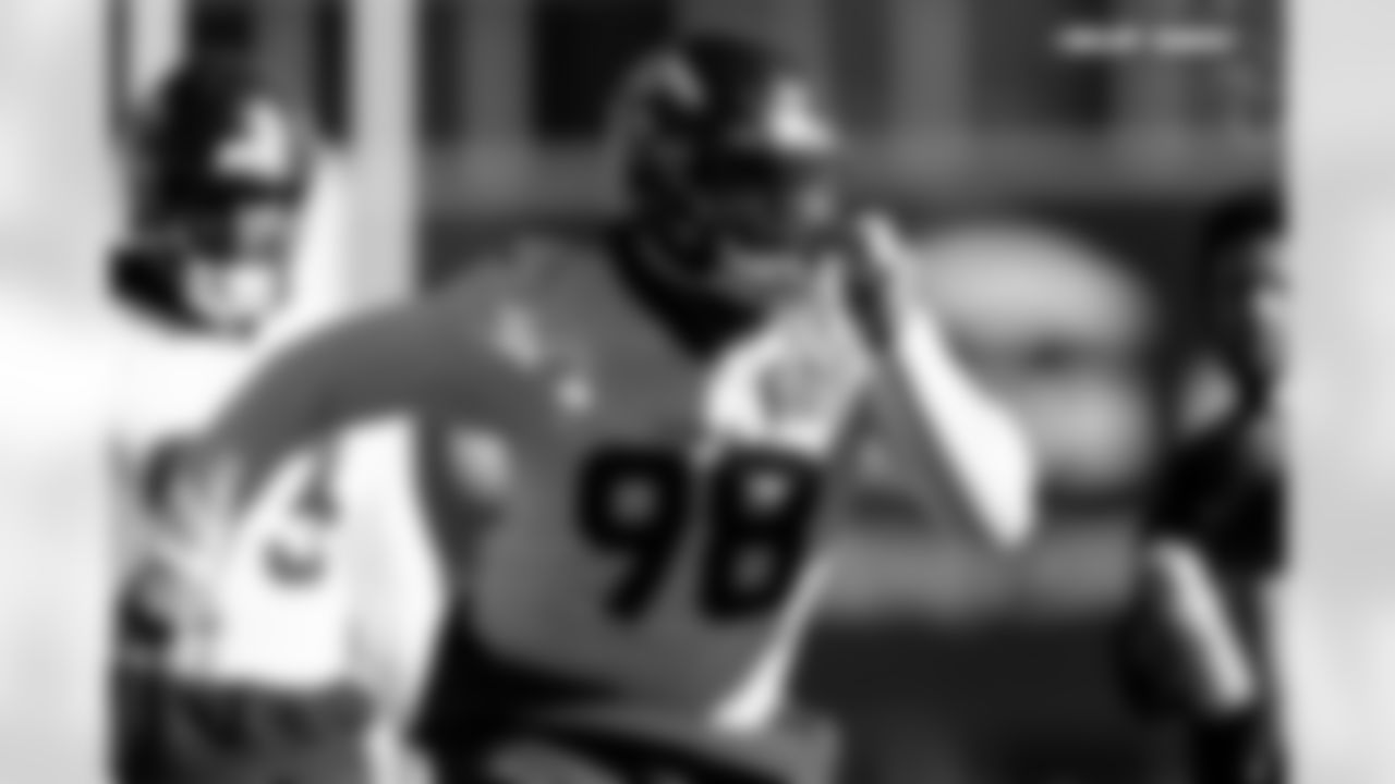 John Franklin-Myers during practice on Wednesday, January 14, 2026 at Broncos Park Powered by CommonSpirit in Englewood, Colorado.
Photo by Gabriel Christus / Denver Broncos