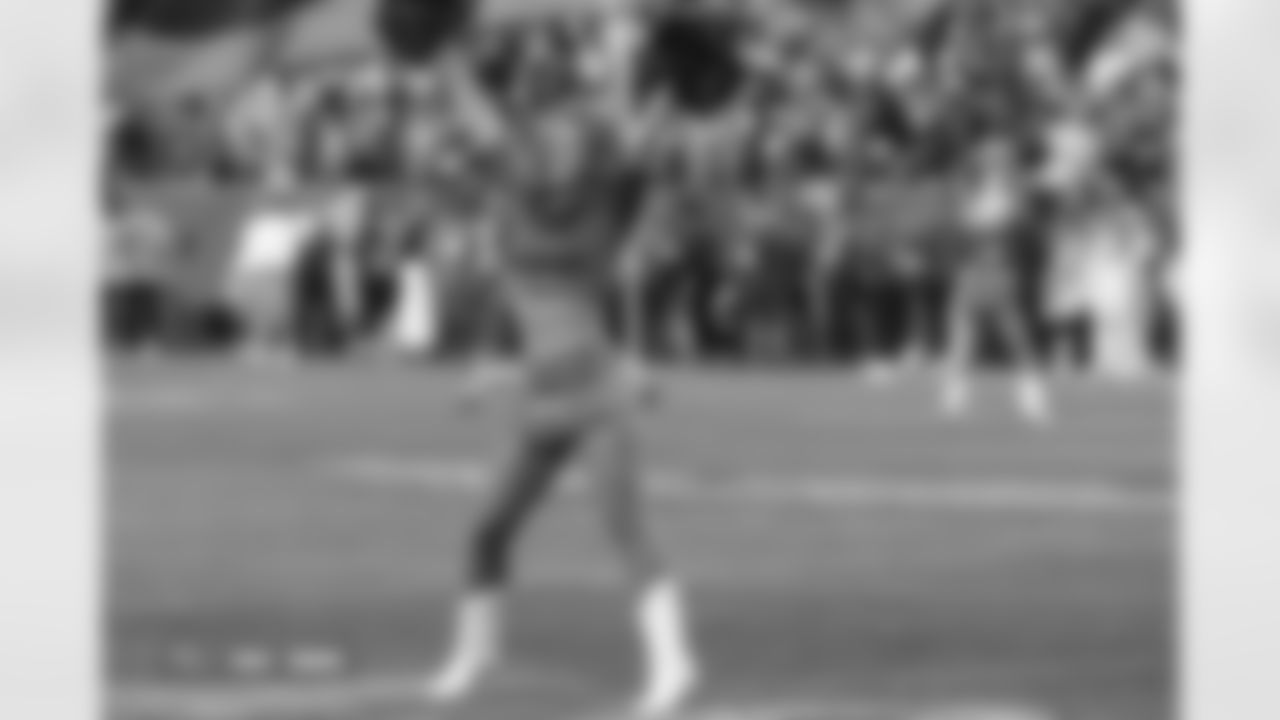 Denver Broncos Cheerleaders during the Broncos' Week 11 game against the Kansas City Chiefs at Empower Field at Mile High in Denver, Colorado on November 16, 2025. Photo by Paul Cloud / Denver Broncos