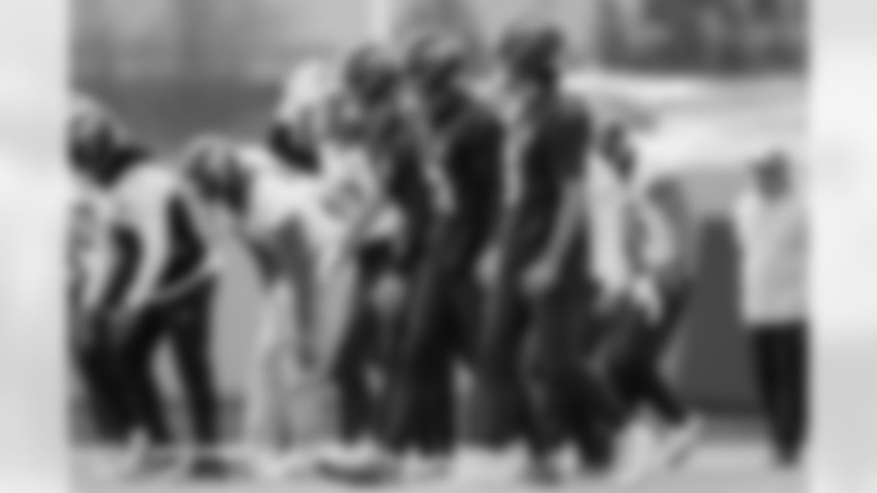 Sam Ehlinger, Bo Nix and Jarrett Stidham during practice at Broncos Park Powered by CommonSpirit in Englewood, Colorado on November 28, 2025. Photo by Gabriel Christus / Denver Broncos