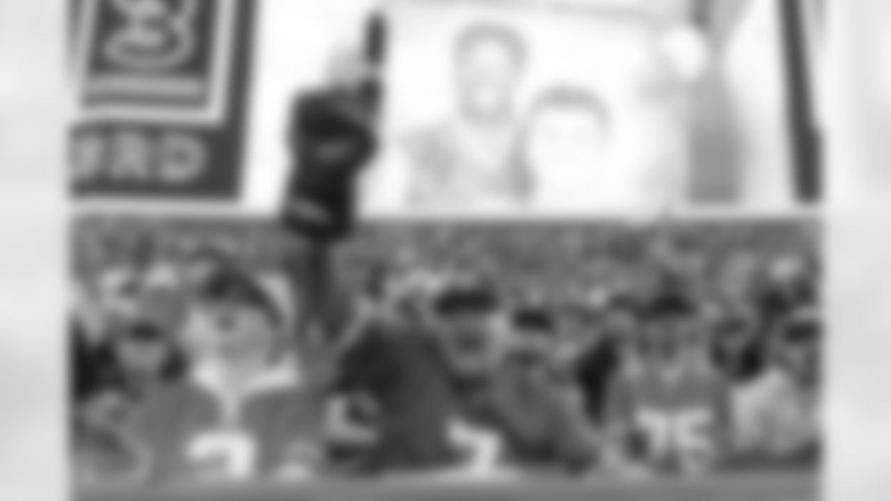 A Denver Broncos fan with a giant foam finger during the Broncos' Week 18 game against the Los Angeles Chargers at Empower Field at Mile High in Denver, Colorado on January 4, 2026. Photo by Gavin Liddell / Denver Broncos