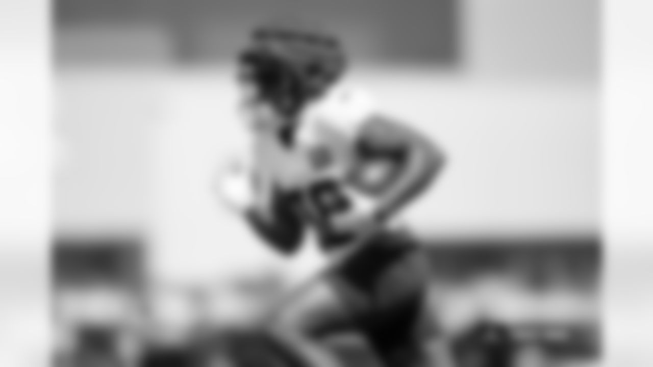 Jaleel McLaughlin during practice at Broncos Park Powered by CommonSpirit in Englewood, Colorado on September 4, 2024. Photo by Ben Swanson / Denver Broncos