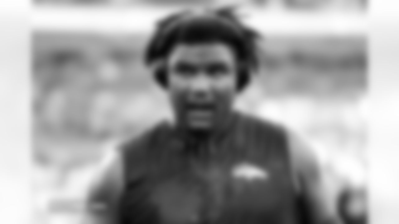 Malcolm Roach before the Broncos' Week 16 game against the Jacksonville Jaguars at Empower Field at Mile High in Denver, Colorado on December 21, 2025. Photo by Ben Swanson / Denver Broncos