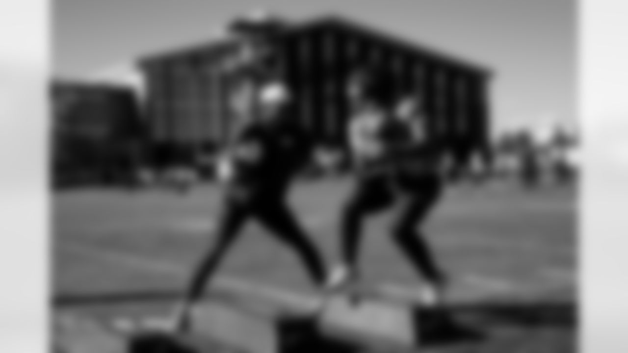 RJ Harvey during practice at Broncos Park Powered by CommonSpirit in Englewood, Colorado on November 13, 2025. Photo by Ben Swanson / Denver Broncos