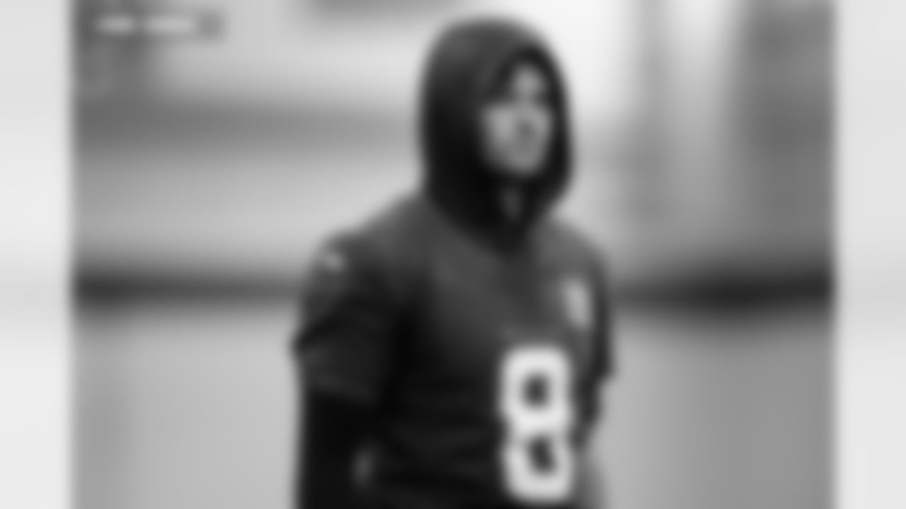 Jarrett Stidham during practice at Broncos Park Powered by CommonSpirit in Englewood, Colorado on January 23, 2026. Photo by Ben Swanson / Denver Broncos