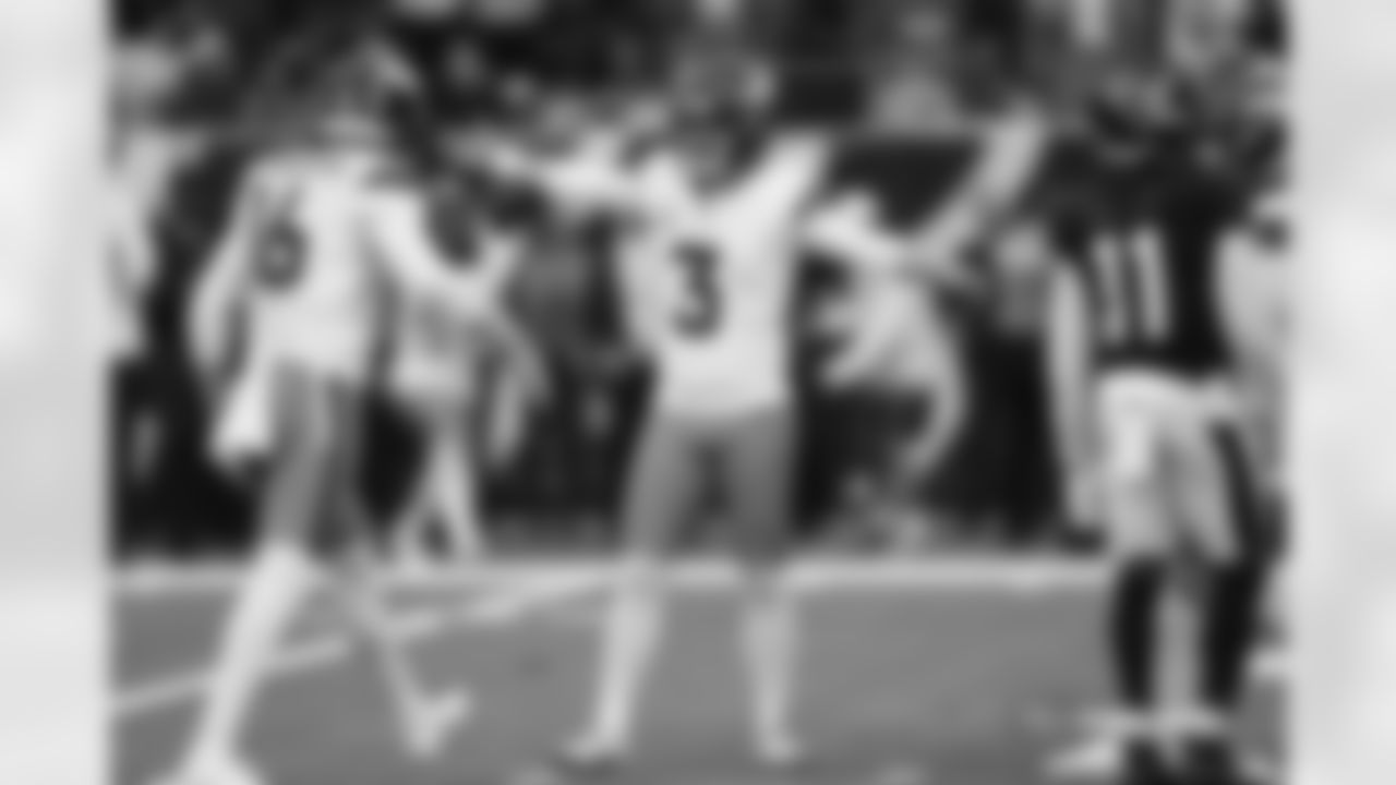 Wil Lutz during the Broncos' Week 9 game against the Houston Texans at NRG Stadium in Houston, Texas on November 2, 2025. Photo by Ben Swanson / Denver Broncos