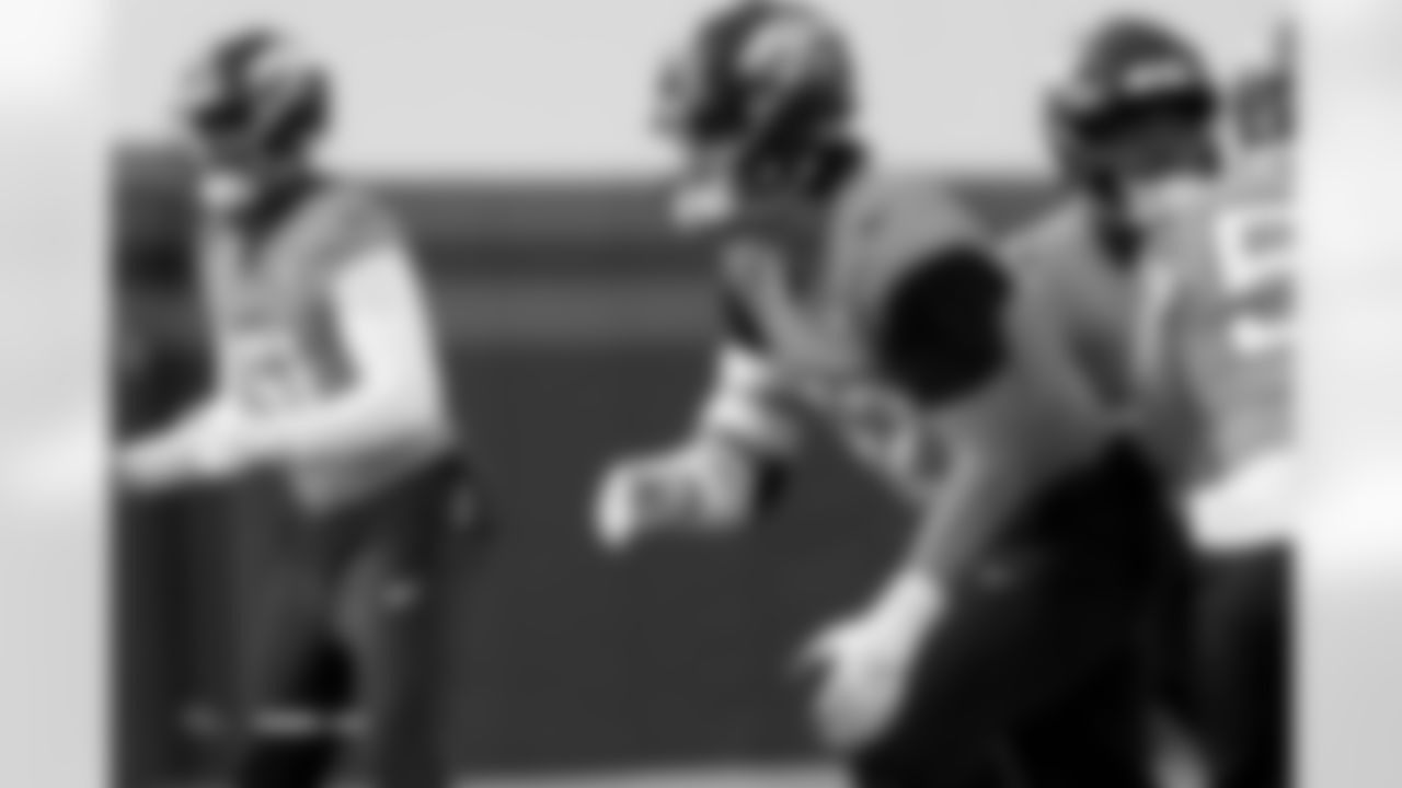 Jonah Elliss during practice on Wednesday, December 3, 2025 at Broncos Park Powered by CommonSpirit in Englewood, Colorado.
Photo by Gabriel Christus / Denver Broncos