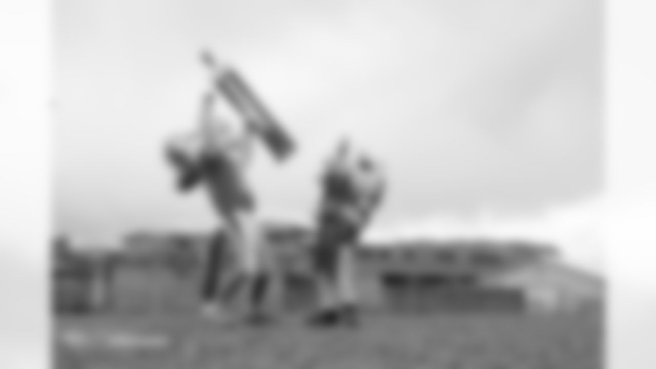 Photos from the filming of the Denver Broncos' mutton-busting-themed 2025 schedule release video.
Photo by Gabriel Christus / Denver Broncos