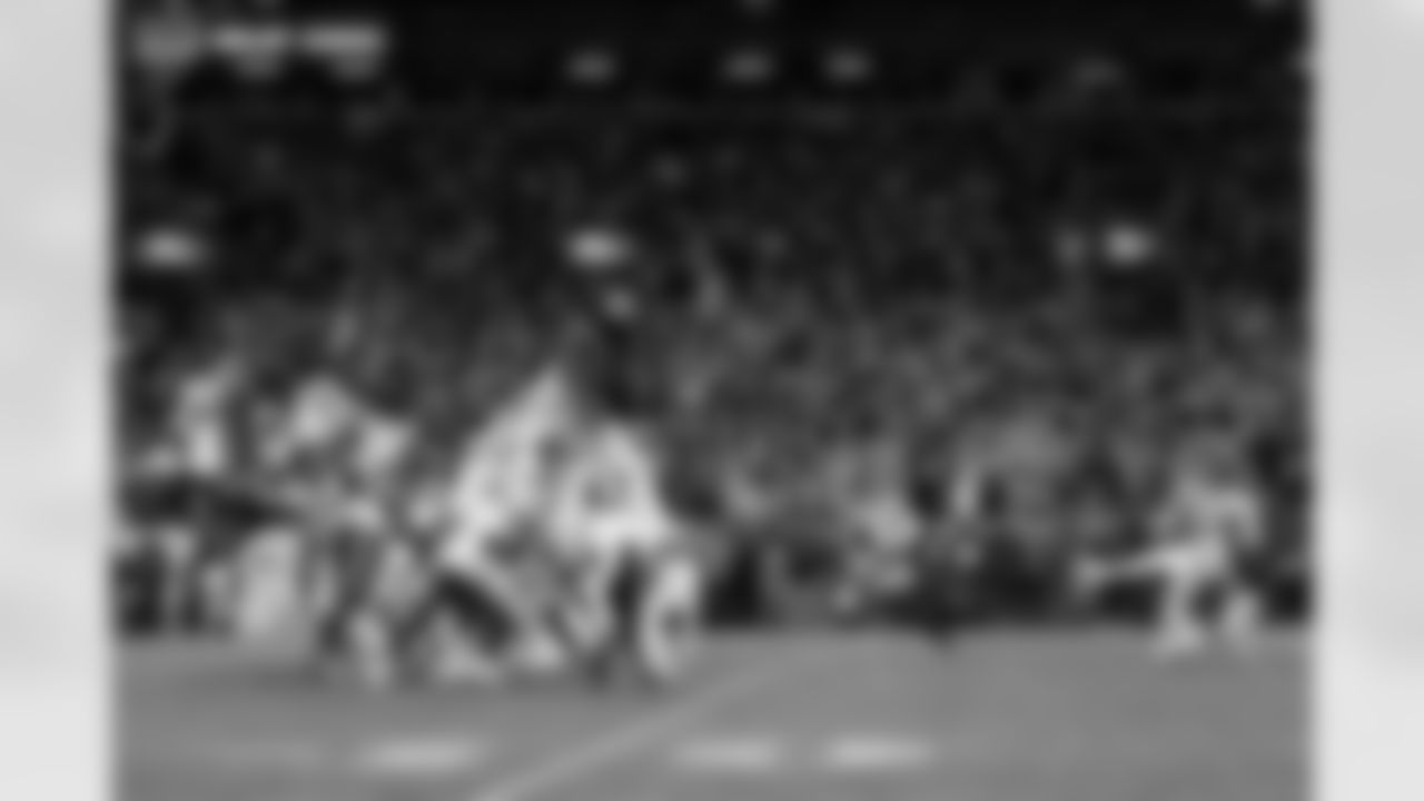 Wil Lutz kicks the game-winning field goal during the Broncos' Divisional Round playoff game against the Buffalo Bills at Empower Field at Mile High in Denver, Colorado on January 17, 2026. Photo by Ben Swanson / Denver Broncos