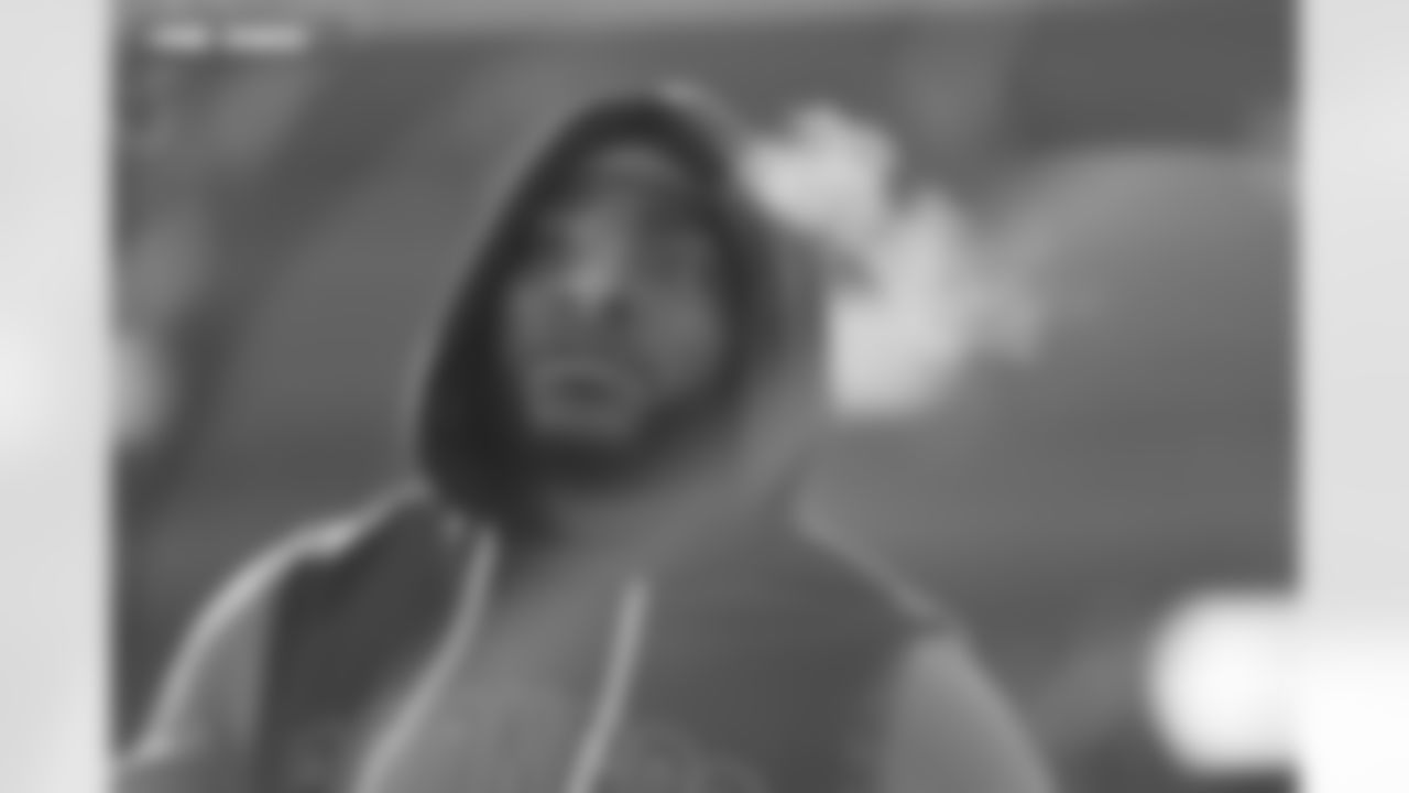 Ja'Quan McMillian before the AFC Championship Game between the Denver Broncos and New England Patriots at Empower Field at Mile High in Denver, Colorado on January 25, 2026. Photo by Ben Swanson / Denver Broncos