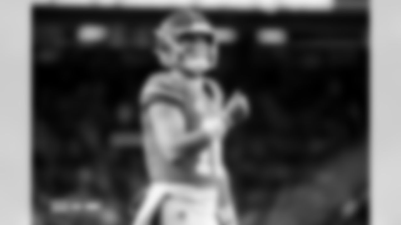 Bo Nix during the Broncos' Week 10 game against the Las Vegas Raiders at Empower Field at Mile High in Denver, Colorado on November 6, 2025. Photo by Gavin Liddell / Denver Broncos