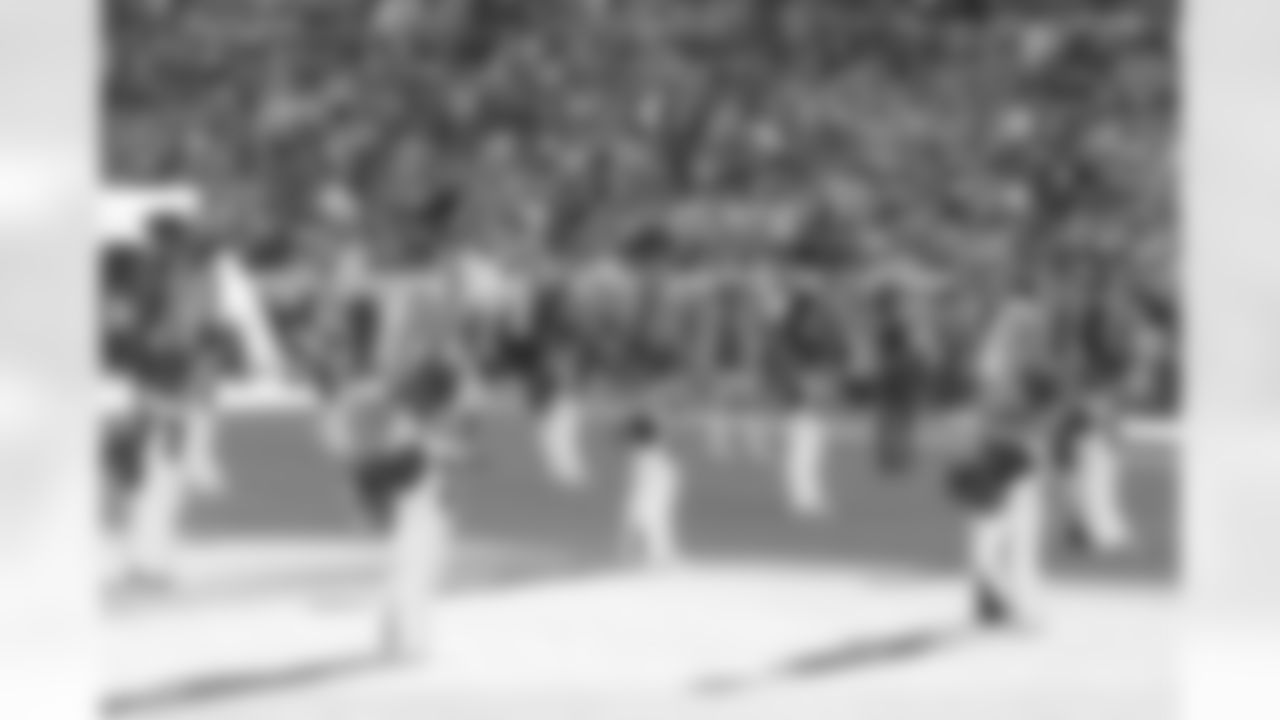 Denver Broncos Cheerleaders perform before the Broncos' Week 15 game against the Green Bay Packers at Empower Field at Mile High in Denver, Colorado on December 14, 2025. Photo by Adam Bratten / Denver Broncos