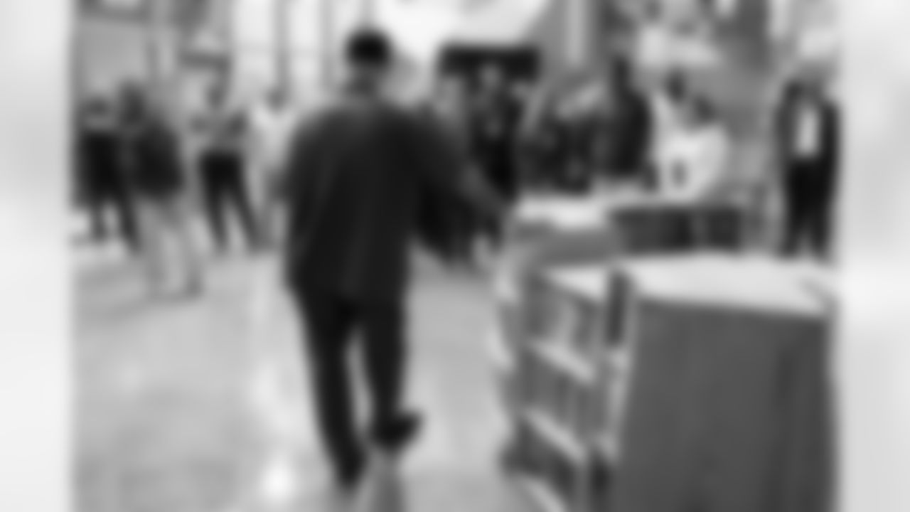 Inmates show their space during a visit to the Arkansas Valley Correctional Facility in Ordway, Colorado on October 14, 2025. In partnership with the Vera Institute of Justice, the Denver Broncos Foundation toured ChangeMakers Village (a Restoring Promise Unit).Photo by Gabriel Christus / Denver Broncos