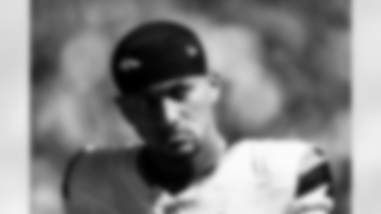 Denver Broncos tight end Evan Engram (1) looks on from the sideline before the Broncos' Week 5 game against the Philadelphia Eagles at Lincoln Financial Field in Philadelphia, Pennsylvania on October 5, 2025. Photo by Ben Swanson / Denver Broncos