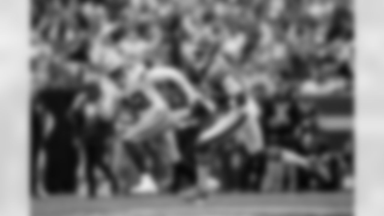 Denver Broncos wide receiver Troy Franklin (11) runs with the ball on a reception during the Broncos' Week 8 game against the Dallas Cowboys at Empower Field at Mile High in Denver, Colorado on October 26, 2025. Photo by Ben Swanson / Denver Broncos