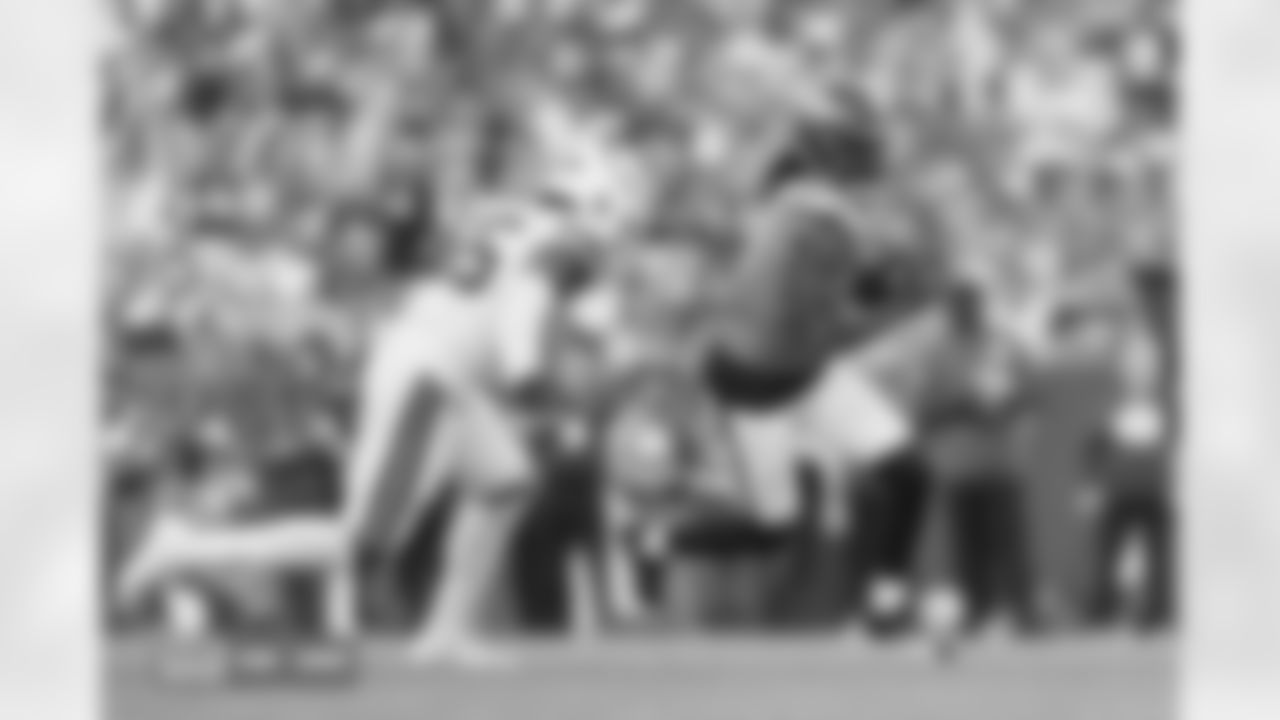 Lil'Jordan Humphrey during the Broncos' Week 15 game against the Green Bay Packers at Empower Field at Mile High in Denver, Colorado on December 14, 2025. Photo by Gabriel Christus / Denver Broncos