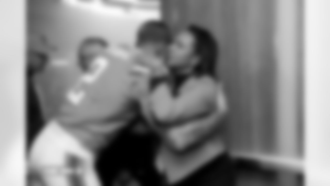 Pat Surtain II and Condoleezza Rice after the Broncos' Week 18 game against the Los Angeles Chargers at Empower Field at Mile High in Denver, Colorado on January 4, 2026. Photo by Gabriel Christus / Denver Broncos