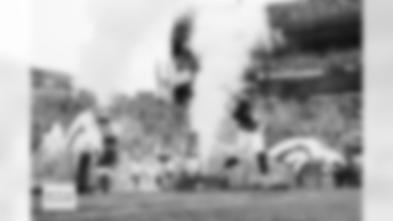 Denver Broncos offensive tackle Mike McGlinchey (69) before the AFC Championship Game between the Denver Broncos and New England Patriots at Empower Field at Mile High in Denver, Colorado on January 25, 2026. Photo by Gavin Liddell / Denver Broncos