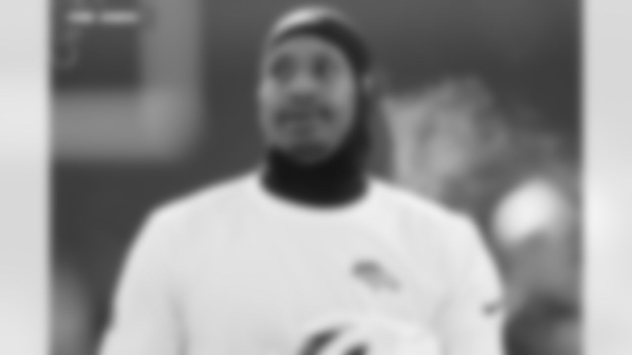 Courtland Sutton (14) before the AFC Championship Game between the Denver Broncos and New England Patriots at Empower Field at Mile High in Denver, Colorado on January 25, 2026. Photo by Gabriel Christus / Denver Broncos