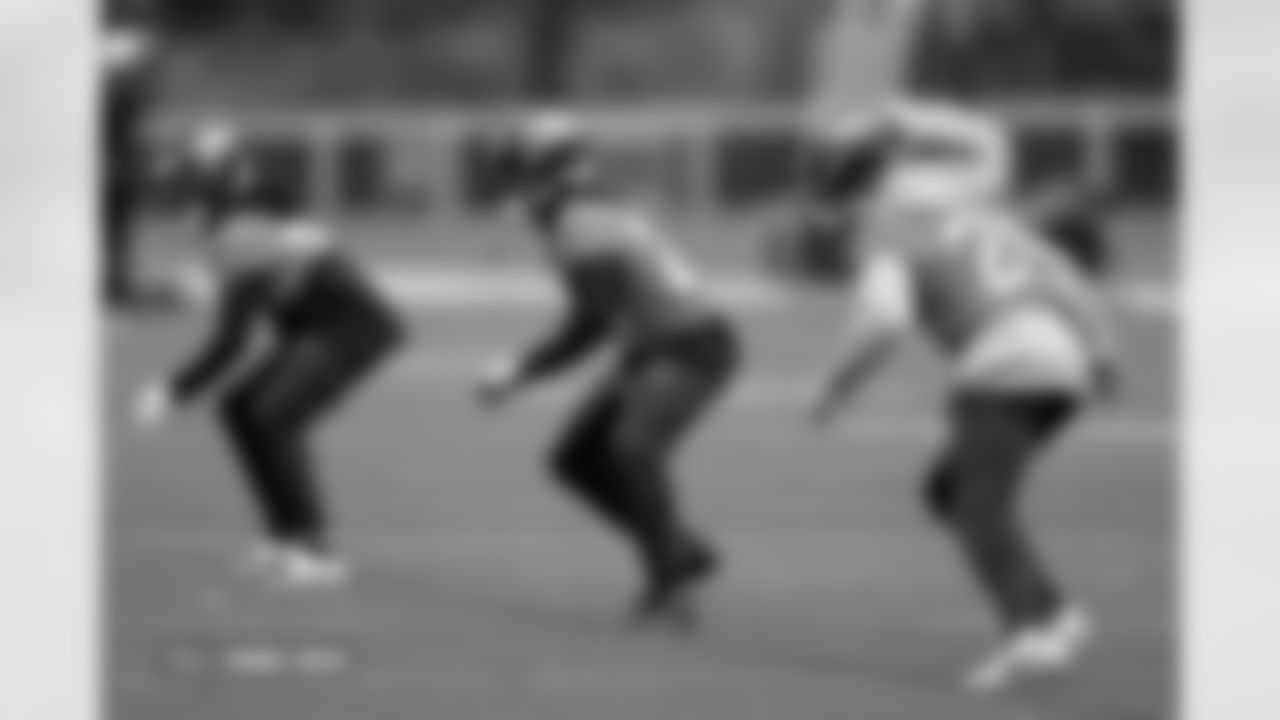 Riley Moss during practice at Tottenham Hotspur Football Club Training Ground in Enfield, England on October 9, 2025. Photo by Gabriel Christus / Denver Broncos