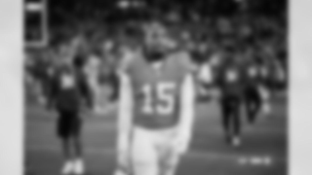 Denver Broncos linebacker Nik Bonitto (15) photographed on film during the Broncos' Week 10 game against the Las Vegas Raiders at Empower Field at Mile High in Denver, Colorado on November 7, 2025. Photo by Gabriel Christus / Denver Broncos