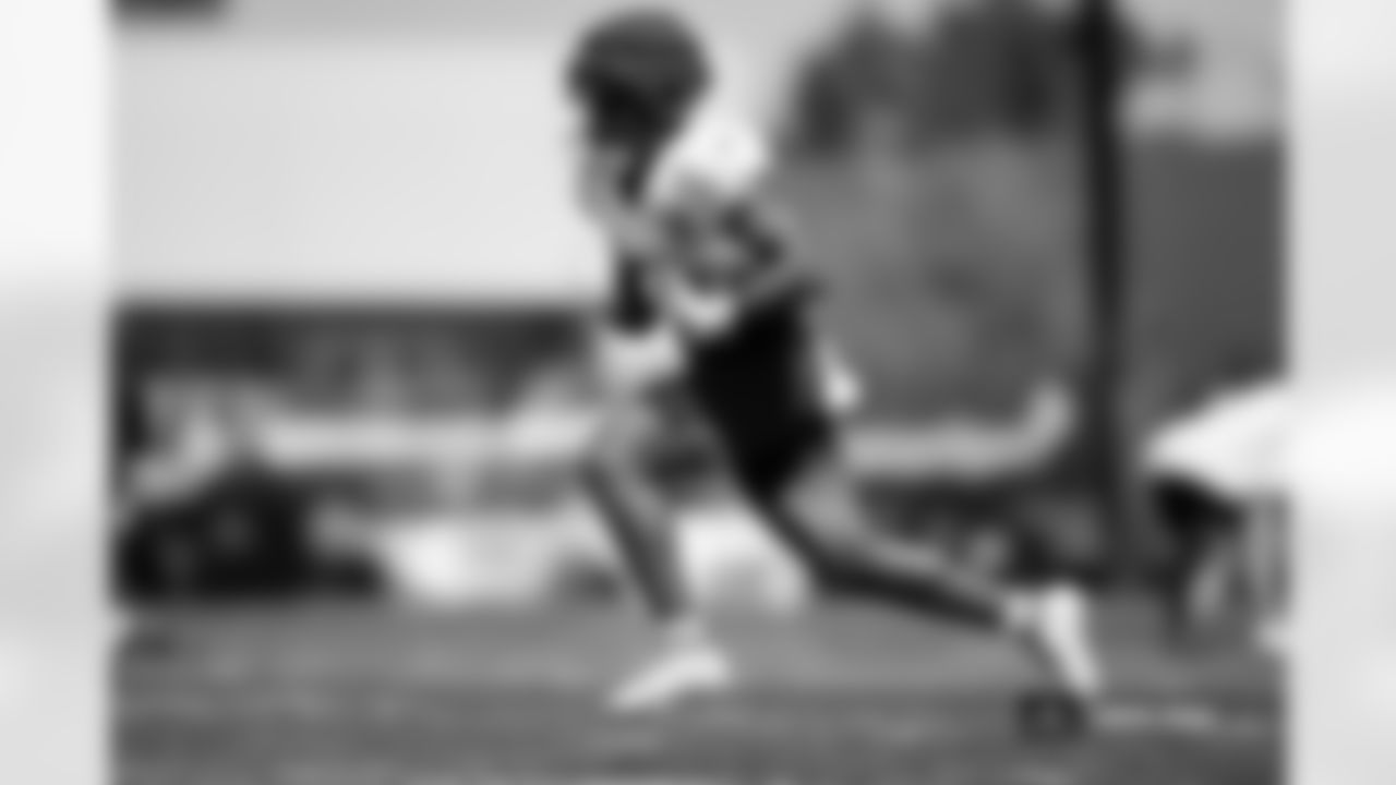 Blake Watson during practice at Broncos Park Powered by CommonSpirit in Englewood, Colorado on September 4, 2024. Photo by Ben Swanson / Denver Broncos