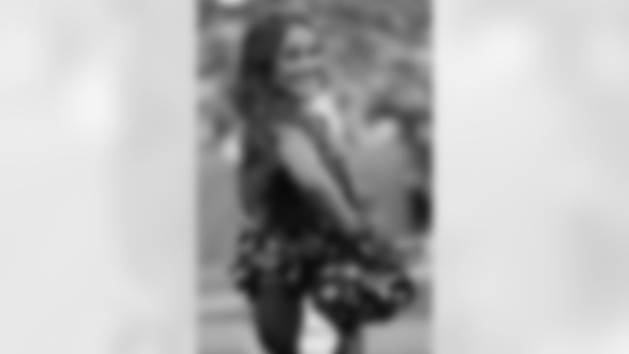 Denver Broncos Cheerleaders perform during the Broncos' Week 15 game against the Green Bay Packers at Empower Field at Mile High in Denver, Colorado on December 14, 2025. Photo by Adam Bratten / Denver Broncos