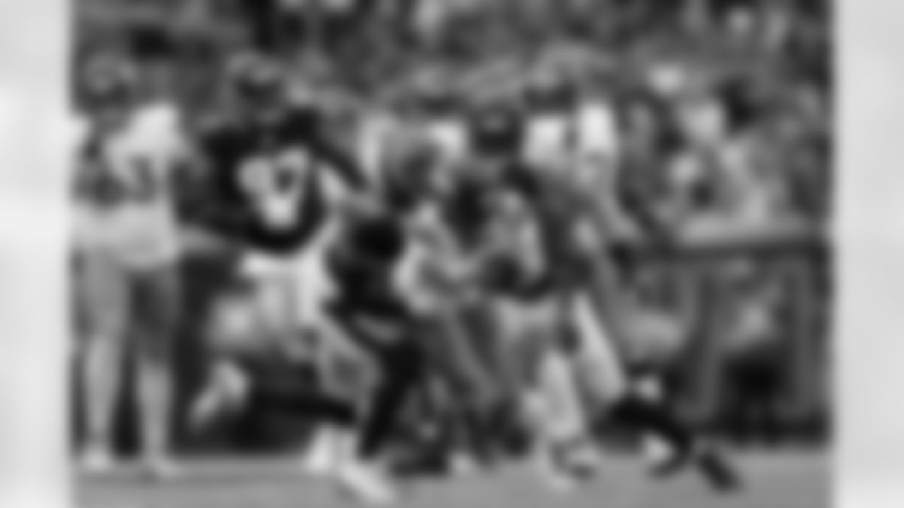 Denver Broncos wide receiver Pat Bryant (13) holds the ball out for a first down during the Broncos' Week 9 game against the Houston Texans at NRG Stadium in Houston, Texas on November 2, 2025. Photo by Gabriel Christus / Denver Broncos