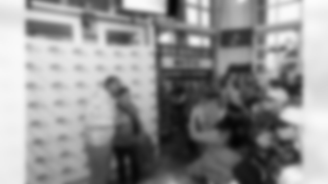 Steve Atwater and Hailey Sullivan during a fan rally on Saturday, November 29, 2025 at Solace Outpost in Washington DC, District of Columbia.
Photo by Gabriel Christus / Denver Broncos