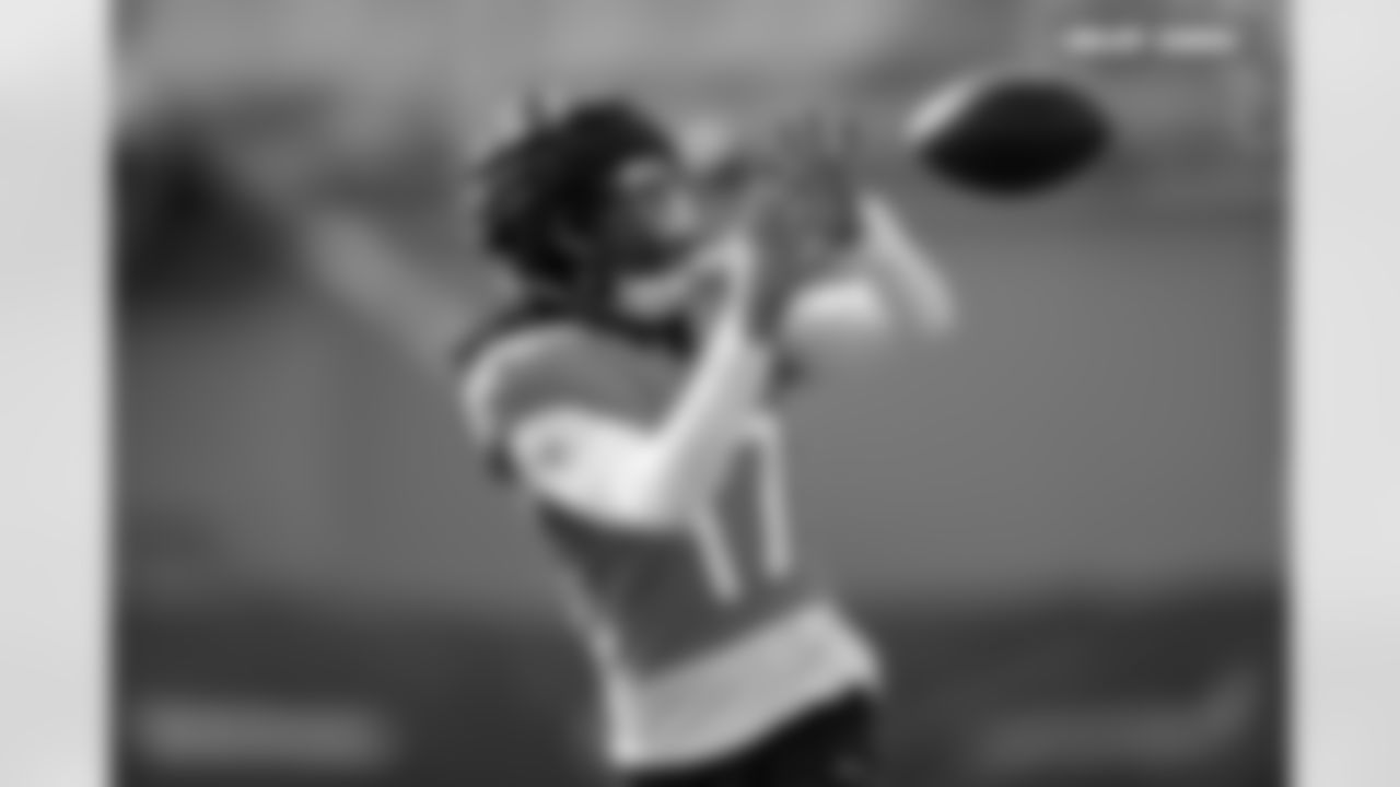 Lil'Jordan Humphrey during practice at Broncos Park Powered by CommonSpirit in Englewood, Colorado on January 13, 2026. Photo by Ben Swanson / Denver Broncos