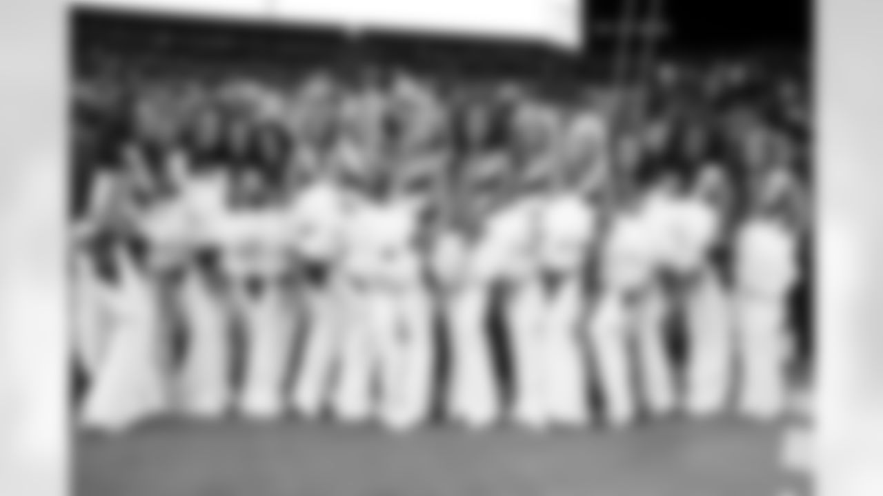 during the Broncos' Week 10 game against the Las Vegas Raiders at Empower Field at Mile High in Denver, Colorado on November 6, 2025. Photo by Adam Bratten / Denver Broncos