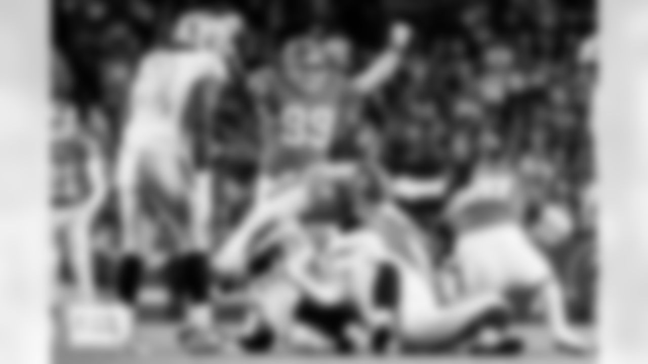 Denver Broncos defensive lineman Zach Allen (99) celebrates a sack during the Broncos' Week 10 game against the Las Vegas Raiders at Empower Field at Mile High in Denver, Colorado on November 6, 2025. Photo by Gavin Liddell / Denver Broncos