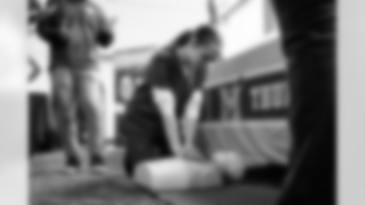 The Denver Broncos host Denver Public School's 8th Grade Career Fair at Empower Field at Mile High in Denver, Colorado on November 12, 2025. Photo by Ben Swanson / Denver Broncos