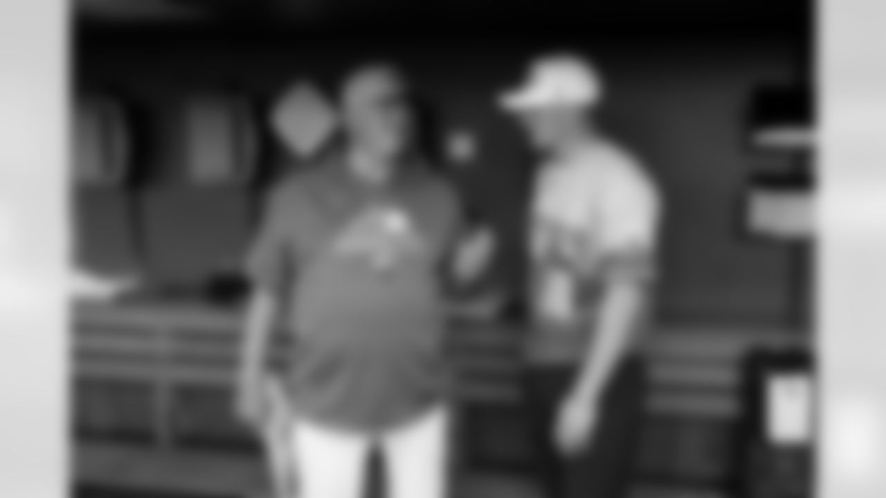 Bo Nix before throwing out the first pitch prior to the Colorado Rockies game against the New York Yankees on Friday, May 23, 2025 at Coors Field in Denver, Colorado.
Photo by Gabriel Christus / Denver Broncos