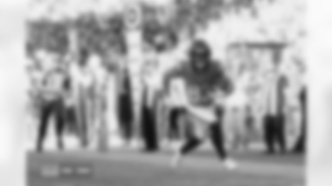 Michael Bandy (83) during the Broncos' Week 15 game against the Green Bay Packers at Empower Field at Mile High in Denver, Colorado on December 14, 2025. Photo by Ben Swanson / Denver Broncos