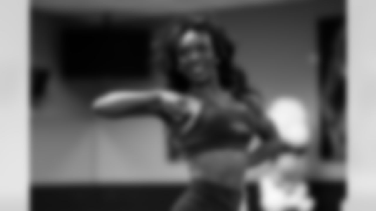 Finalists participate in a dance workshop for the 2025 Denver Broncos Cheerleaders final auditions at Empower Field at Mile High in Denver, Colorado on April 5, 2025. Photo by Ben Swanson / Denver Broncos