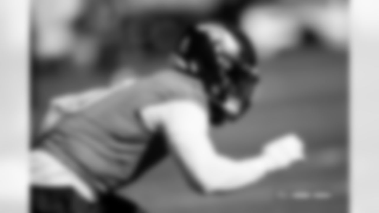 Jonathon Cooper during practice at Broncos Park Powered by CommonSpirit in Englewood, Colorado on October 29, 2025. Photo by Ben Swanson / Denver Broncos