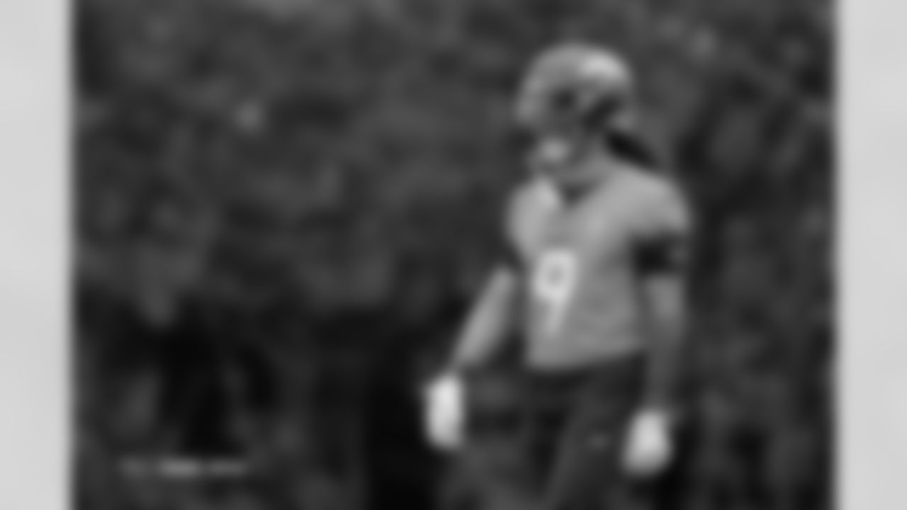 Talanoa Hufanga during practice at Tottenham Hotspur Football Club Training Ground in Enfield, England on October 9, 2025. Photo by Gabriel Christus / Denver Broncos